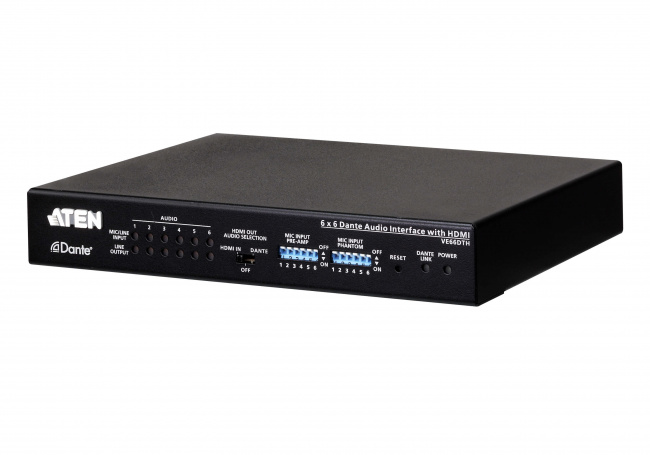 ATEN VE66DTH ─ Звуковой интерфейс Dante с HDMI