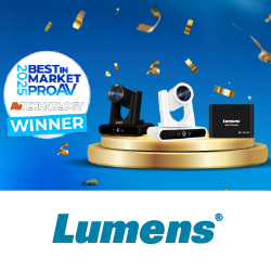 Lumens VoiceConnect удостоена награды Pro AV 2025 года «Лучшая на рынке» от AV Technology, анонс