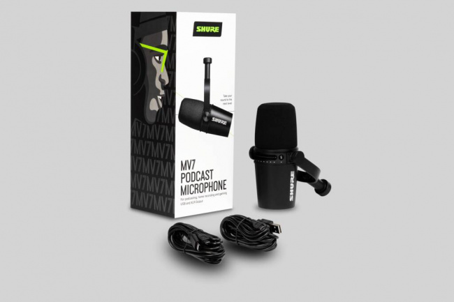 Shure MV7-K ─ Микрофон кардиоидный динамический