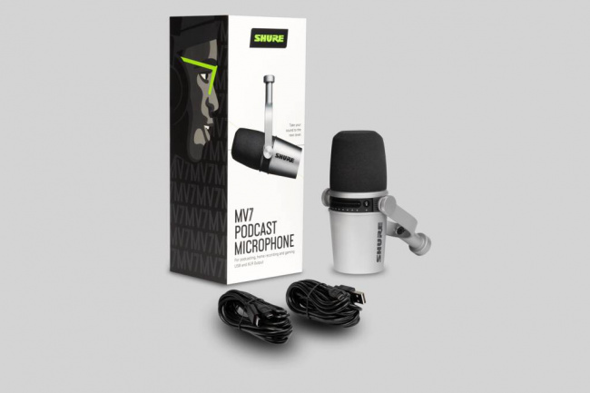 Shure MV7-S ─ Микрофон кардиоидный динамический