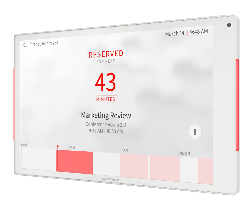 Crestron TSS-1080-W ─ Сенсорная панель бронирования 10"