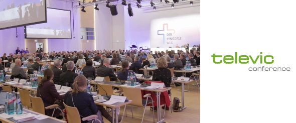 Система синхронного перевода Televic на ассамблее Синодального собрания Германии