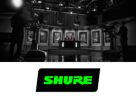 Профессиональный звук Shure для телевидения, прямых трансляций и выездного производства, preview