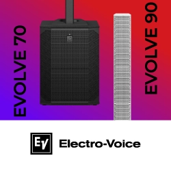 Electro-Voice представляет новинки: колонные акустические системы EVOLVE 70 и EVOLVE 90