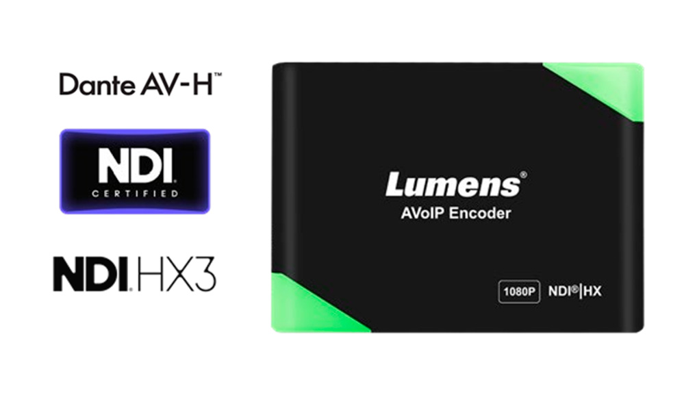 Lumens OIP-N40E, Dante AV-H ─ кодер HD-видео, Dante