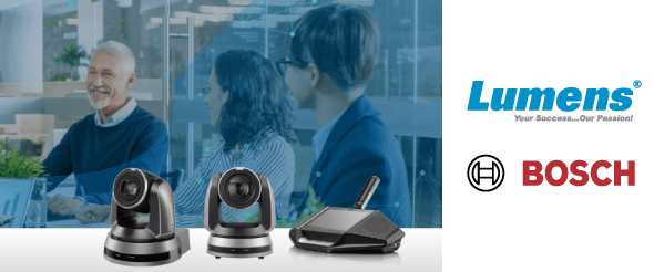 Интеграционное партнерство Lumens & Bosch в области профессиональных решений для конференций 