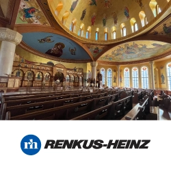 Renkus-Heinz улучшает разборчивость речи в греческой православной церкви Святого Луки, анонс