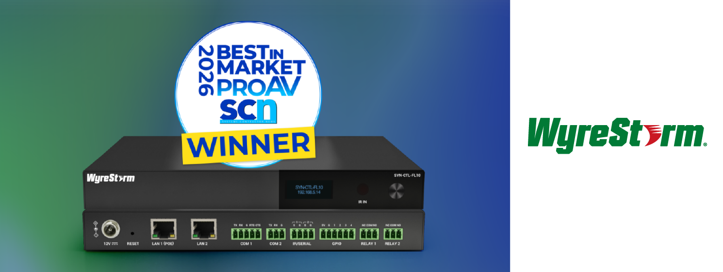 WyreStorm SYN-CTL-FL10 удостоен награды «2026 Pro AV Best in Market»