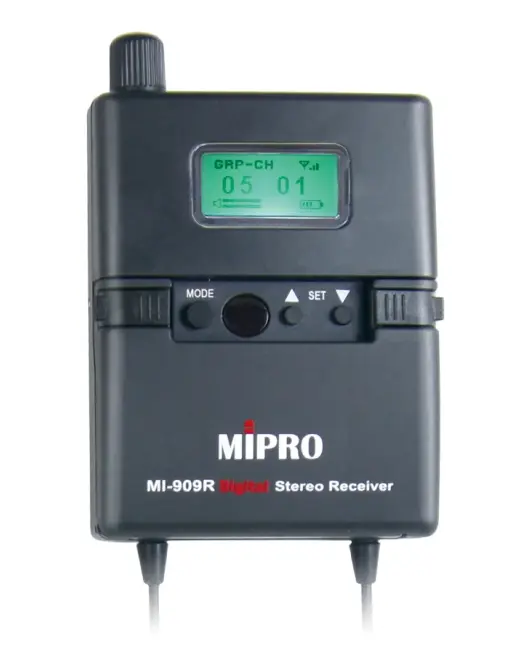 Mipro MI-909R/E-8S ─ UHF приёмник с наушниками
