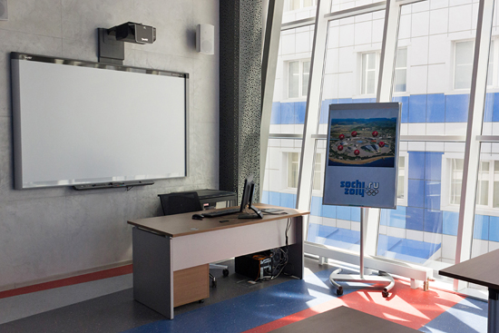 Учебный класс оснащен интерактивной доской  SMART 