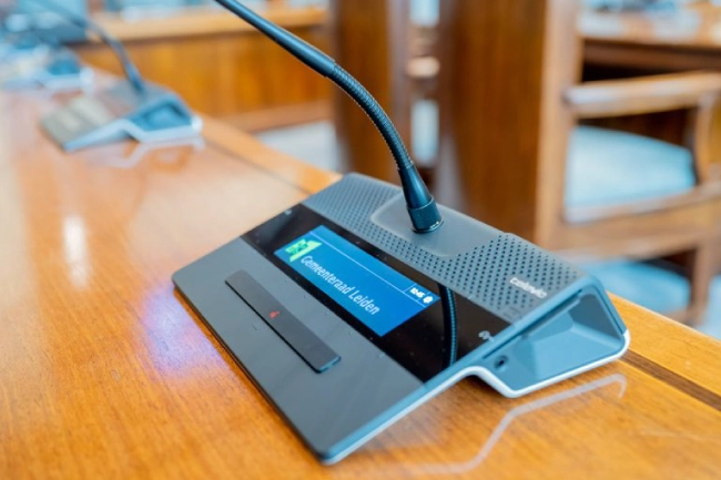 Зал заседаний муниципалитета Лейдена: современный шедевр с конференц-решением Televic, фото-8