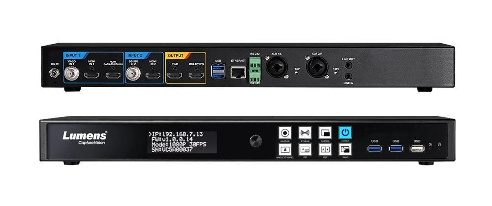 LC100A поддерживает источники HDMI, 3G-SDI, RTSP и USB LC100A поддерживает источники HDMI, 3G-SDI, RTSP и USB