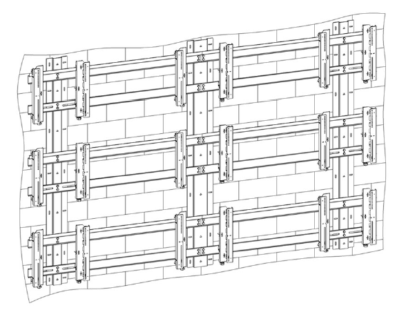 SW-50 сборка крепления для видеостены
