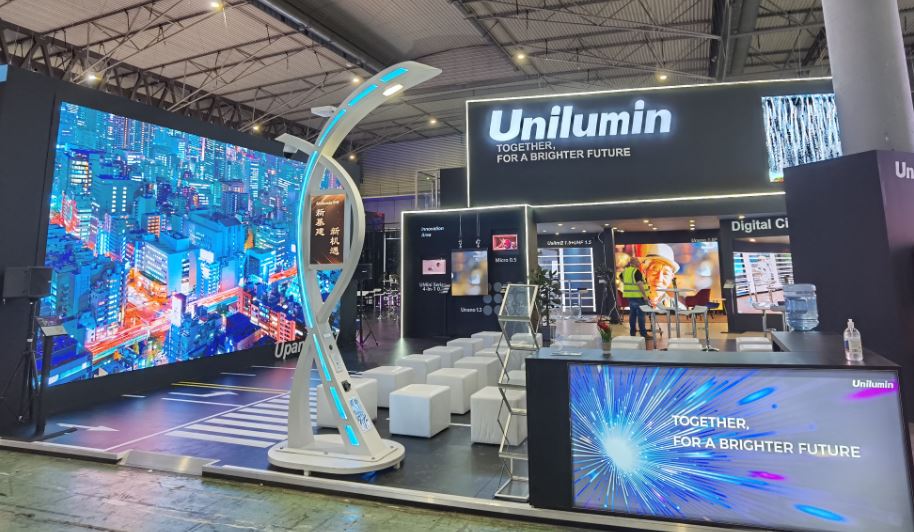 ise2022 стенд unilumin на выставке 2022