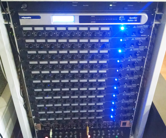 &bull;	система звукоусиления Amis, Bosch, Symetrix