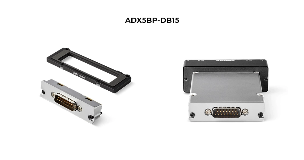 Shure ADX5BP-DB15 ─ задняя панель Shure ADX5BP-DB15 ─ задняя панель