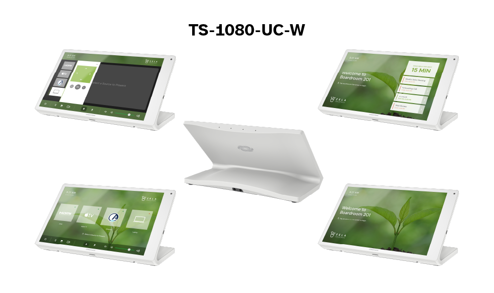 TS-1080-UC-B — настольная сенсорная панель 10,1", версия для систем унифицированных коммуникаций, чёрный цвет.