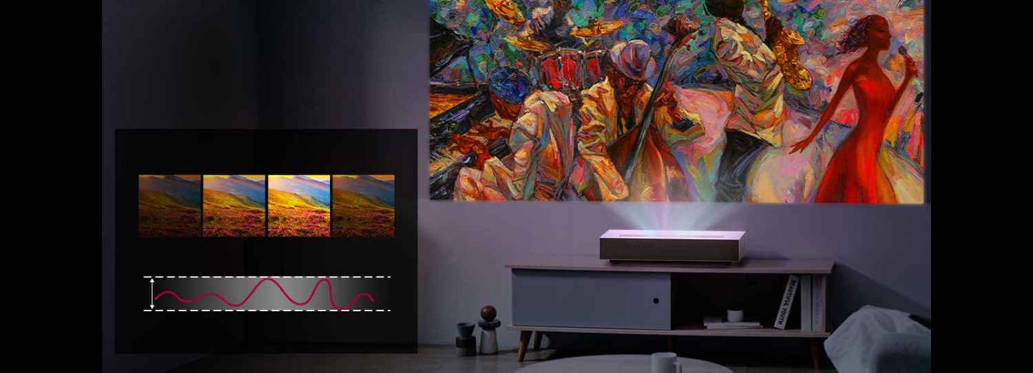lg-HU915QE - Автоматическая яркость.Темная комната