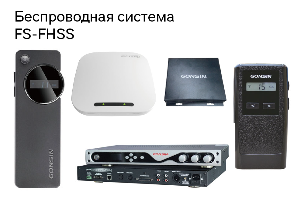 Беспроводная система FS FHSS синхронного перевода