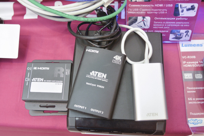 ATEN серии CAMLIVE на стенде Hi-Tech Media во время мероприятия Видео+Конференция 2023, фото-14