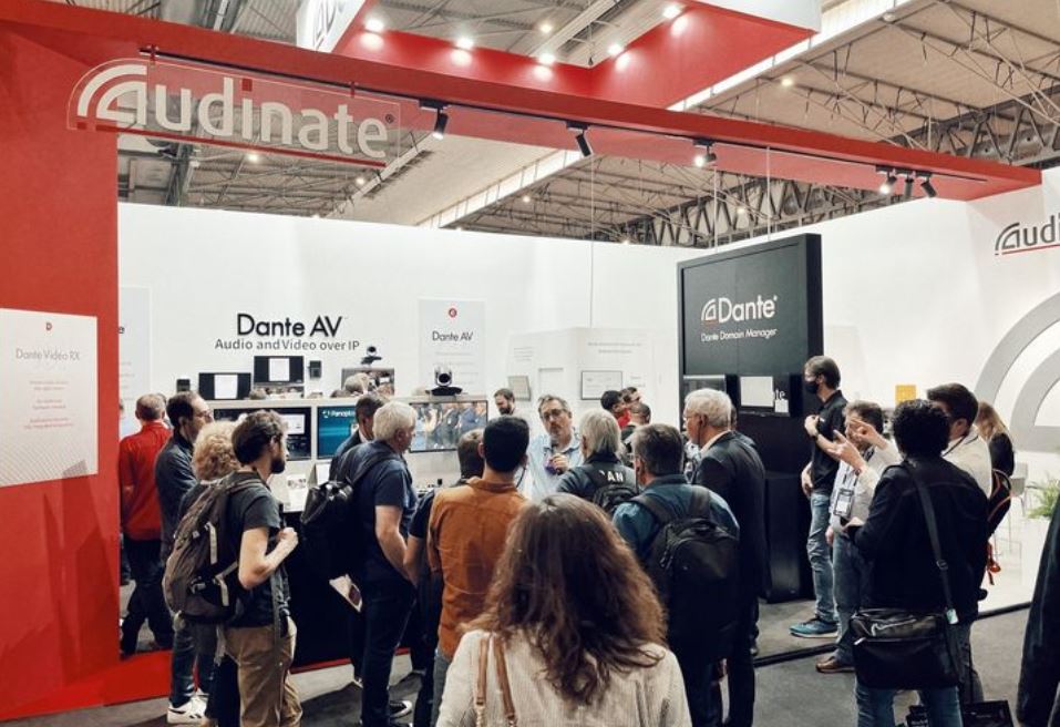 ise2022 стенд компании audinate