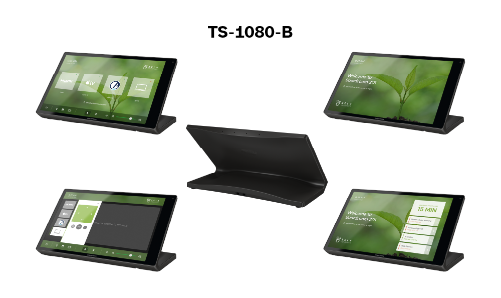 TS-1080-B — настольная сенсорная панель 10,1", черный цвет.