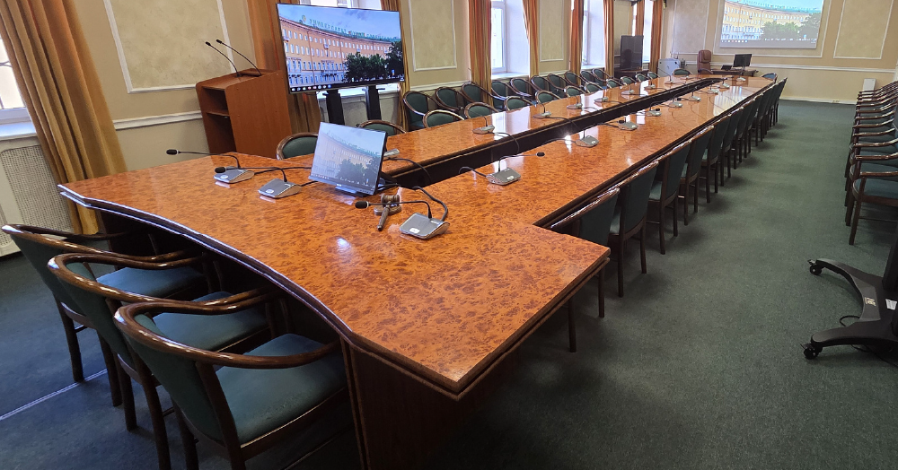 Конференц-система Gonsin в аудитории Петербургского университета путей сообщения, фото-7