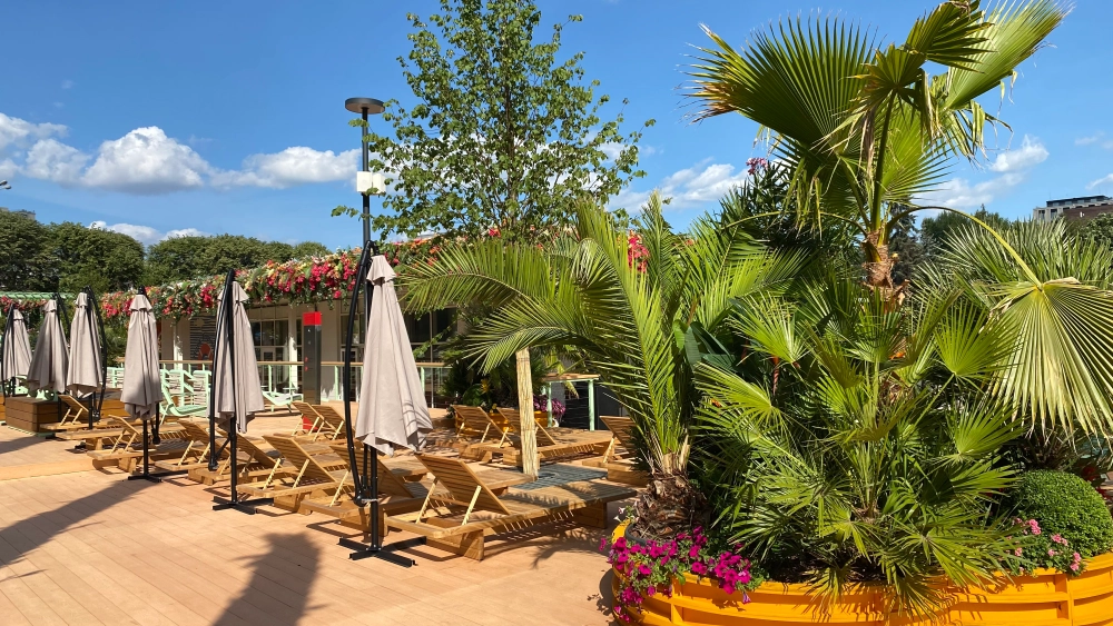 Зона отдыха с бассейном в Парке Горького, фото-14